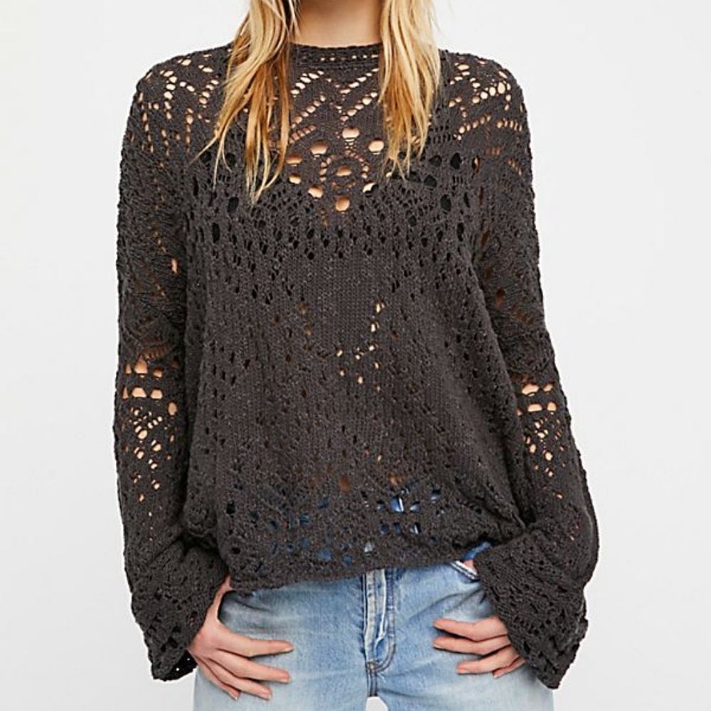 Free People Gray Sweater